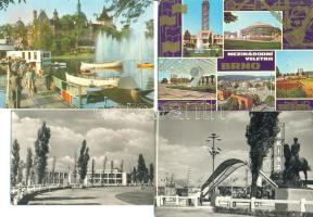 VÁSÁROK, KIÁLLÍTÁSOK - 50 db modern városképeslap, 19 db külföldi és 31 db budapesti lap (Nemzetközi Vásár, Ipari Vásár, Mezőgazdasági Vásár)