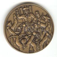 Tóth Sándor (1933-) 1995. "896-1996. A honfoglaló Árpád Vezér" Br emlékérem (d=42mm) T:1-