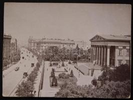 cca. 1900.  Magyar Nemzeti Múzeum és Múzeum Körűt keményhátú fotó