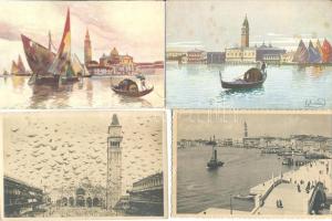 Venice / Velence - 10 db régi, többségében megíratlan városképes lap