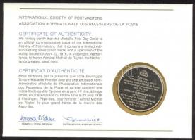 Hollandia 1976. "Michiel de Ruyter" a Postamesterek gondozásában kiadott Ag(925) emlékérem...
