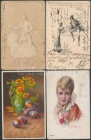 120 db vegyes, főleg régi üdvözlőlap