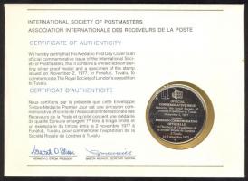 Tuvalu 1977. "A Londoni Királyi Társaság expedíciója Tuvaluba" a Postamesterek gondozásába...