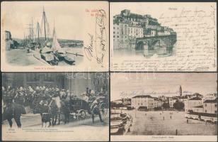 1900-1938 110 db vegyes régi városképes lap, Nyugat-Európa - jó minőségű anyag, sok érdekességgel