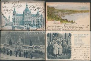 1900-1938 110 db vegyes régi városképes lap, Nyugat-Európa - jó minőségű anyag, sok érdekességgel