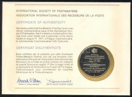 Csehszlovákia 1977. "Csehszlovák népviseletek" a Postamesterek gondozásában kiadott Ag(925...