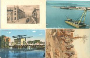 1900-1930 Egyiptom-Afrika - 52 db jó állapotú, régi városképes lap