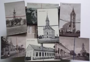 Tartalmas háború előtti magyar városképes gyűjtemény kb. 1000 lappal. Kb. 60-féle, sok többletpéldán...