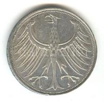 NSZK 1965D 5M Ag T:2-
Germany Federal Republic 1965D 5 Mark Ag C:VF