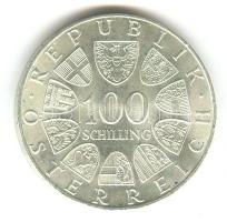 Ausztria 1975. 100Sch Ag "Johann Strauss" T:2 Austria 1975. 100 Schilling Ag "Johann Strauss" C:XF