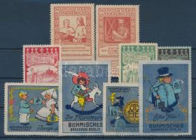 1913-1920 10 db klf dekoratív német levélzáró