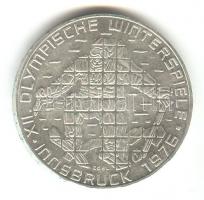 Ausztria 1976. 100Sch Ag "Innsbruck - XII. téli olimpia/síelő" T:2
Austria 1976. 100 Schil...