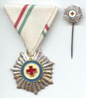 DN. "Vöröskeresztes Munkáért" ezüst fokozata miniatűrrel T:2