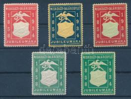 1934 Miskolczi Dalárdaegylet levélzáró sor (5 é)