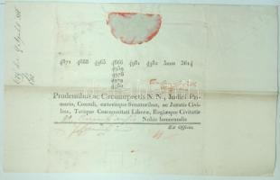 1816 Helytartótanácsi ex offo levél József Nádor saját kezű aláírásával /  &lt;br/&gt;1816 Ex offo letter of the Governing council with autograph signature of Joseph Palatin