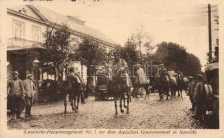 Suwalki hussar regiment marching