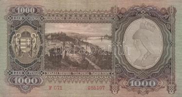 1943. 1000P (2x) egymásutáni sorszámmal T:II,II-