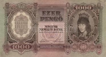 1943. 1000P (2x) egymásutáni sorszámmal T:II,II-