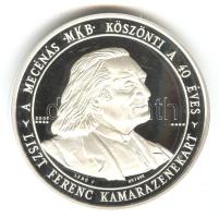 2003. "A Mecénás MKB Köszönti a 40 éves Liszt Ferenc Kamarazenekart" Ag(999) emlékérem (31,5g) szign.: Lebó F T:PP