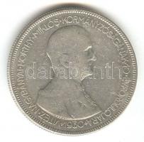 1930. 5P Ag "Horthy jobbra" T:3