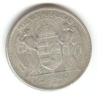 1930. 5P Ag "Horthy jobbra" T:3