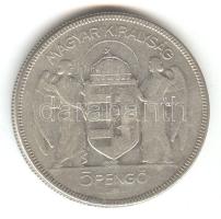 1930. 5P Ag "Horthy jobbra" T:3