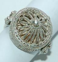 Filigrán art deco (Ag) ezüst gyűrű/
art deco silver ring 6,17g