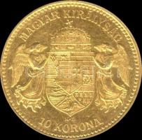 1912KB. 10K Au 3.38g T:2
Hungary 1912. 10 Korona Au "Franz Joseph" Kremnitz (3.38g) C:XF