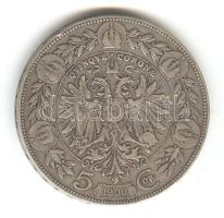 Ausztria 1900. 5K Ag T:3 Austria 1900. 5 Corona Ag C:F