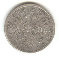 Ausztria 1874. 1Fl Ag T:2-  Austria 1874. 1 Florin Ag C:VF