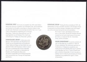 Hollandia 1995. Ecu "ENSZ + 1997. "Európai Unió" 2db érmés boríték alkalmi bélyegzős ...