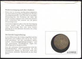 Németország 1990F 10M Ag "I. Barbarossa Frigyes" bélyeges érmés borítékon elsőnapi bélyegz...
