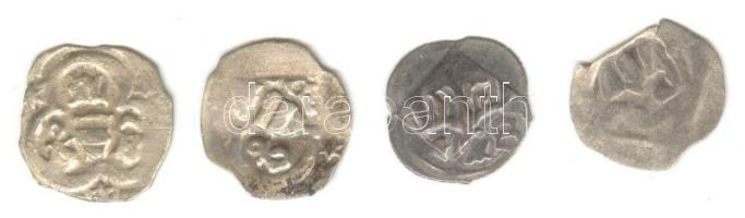 Ausztria ~1400. Pfennig Ag (4x) T:vegyes Austria ~1400. Pfennig Ag (4x) C:mixed