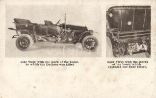 Motor-car in which Franz Ferdinand and kis wife were murdered