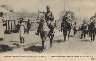 Serbian Artillery Officers going off for the War (EK)