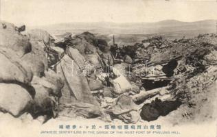 Japanese military, Japanese sentry-line in the gorge of the west fort of P´anlung hill