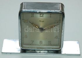 Art Deco ébresztő óra (javításra szorul) / Art Deco  alarm clock  (needs repair) 7.5x12cm