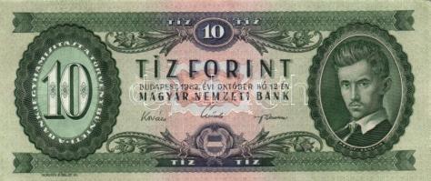 1962. 10Ft (2x) egymás utáni sorszámmal T:II