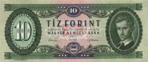 1962. 10Ft (2x) egymás utáni sorszámmal T:II