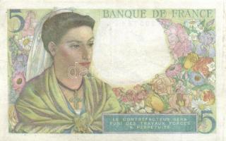 Franciaország 1943. 5Fr T:II-
France 1943. 5 Francs C:VF