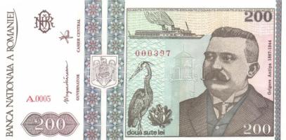 Románia 1992. 200L Ag T:I Romania 1992. 200 Lei Ag C:Unc