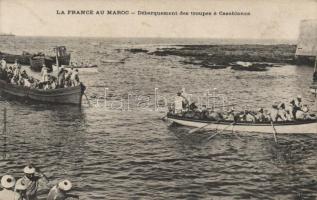 French troops landing at Casablanca