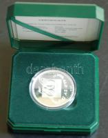 1999. "50 éves az OTP" Ag emlékérem dísztokban (31,1g / 0.999) T:PP Tanúsítvánnyal!