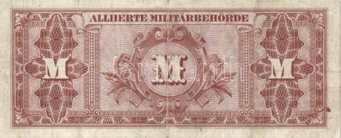 Német 3. Birodalom/Szövetséges megszállás 1944. 100M kilencjegyű sorszám T:III
German Third Reich/Al...