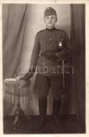 Hungarian soldiers with sword, photo