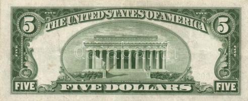 Amerikai Egyesült Államok 1934A 5$ + 1934D 10$ T:III
USA 1934A 5 Dollar + 1934D 10 Dollar C:F