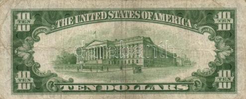 Amerikai Egyesült Államok 1934A 5$ + 1934D 10$ T:III
USA 1934A 5 Dollar + 1934D 10 Dollar C:F