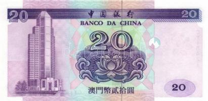 Makao/Banco Da China 1996. 20P T:I
Macao/Banco Da China 1996. 20 Patacas C:Unc