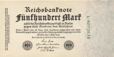 Német Birodalom /Weimari Köztársaság 1922. 5000M + 50.000M cégnyomat T:I Germany/Weimar Republic 1922. 5000 Mark + 50.000 Mark without underprint C:unc