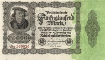 Német Birodalom /Weimari Köztársaság 1922. 5000M + 50.000M cégnyomat T:I
Germany/Weimar Republic 192...